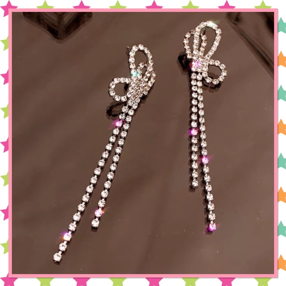 Butterfly crystals earrings